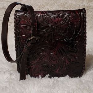PATRICIA NASH Granada Plum Crossbody bag.
